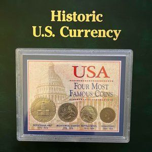 USA FOUR MOST FAMOUS COINS (AUTHENTICATED)
